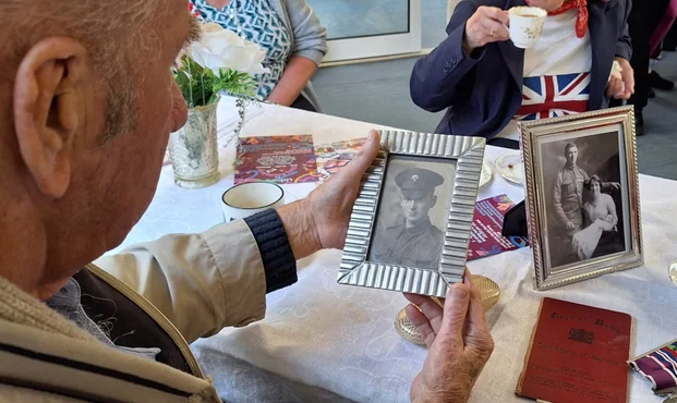 Children painting at festival